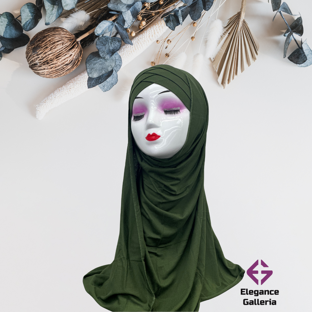 Embellished Layered Jersy Hijab