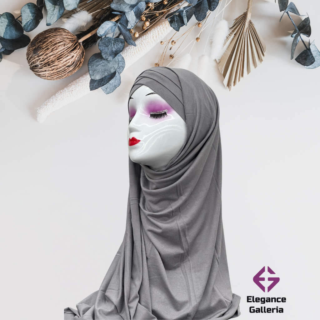 Embellished Layered Jersy Hijab