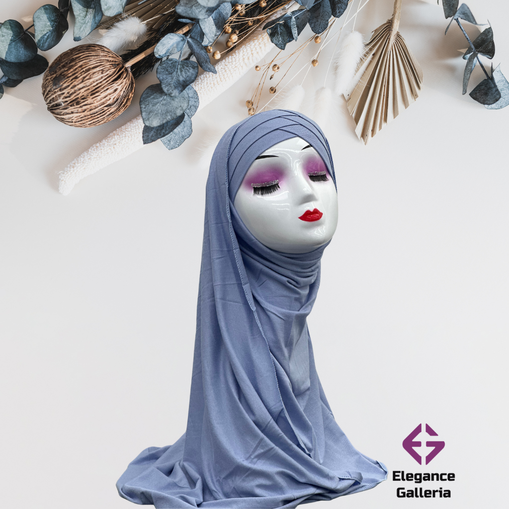 Embellished Layered Jersy Hijab