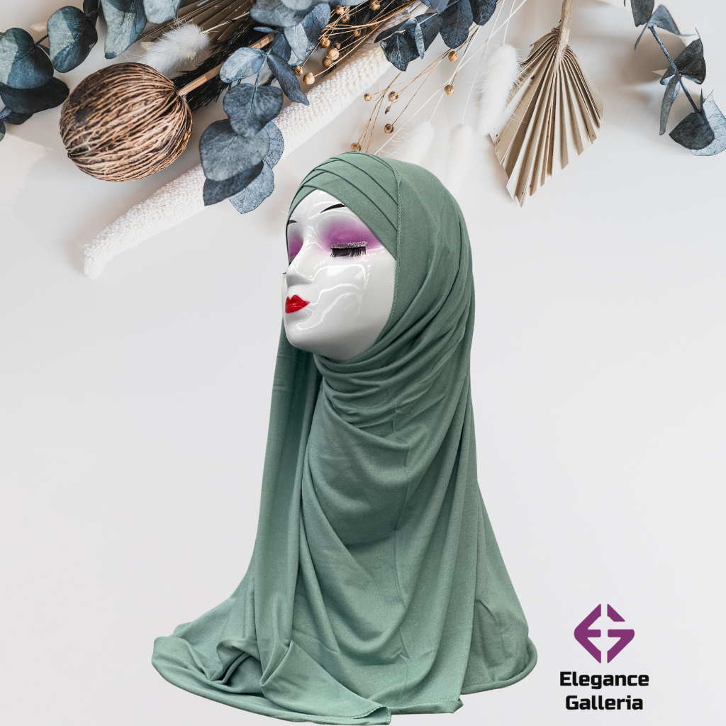 Embellished Layered Jersy Hijab