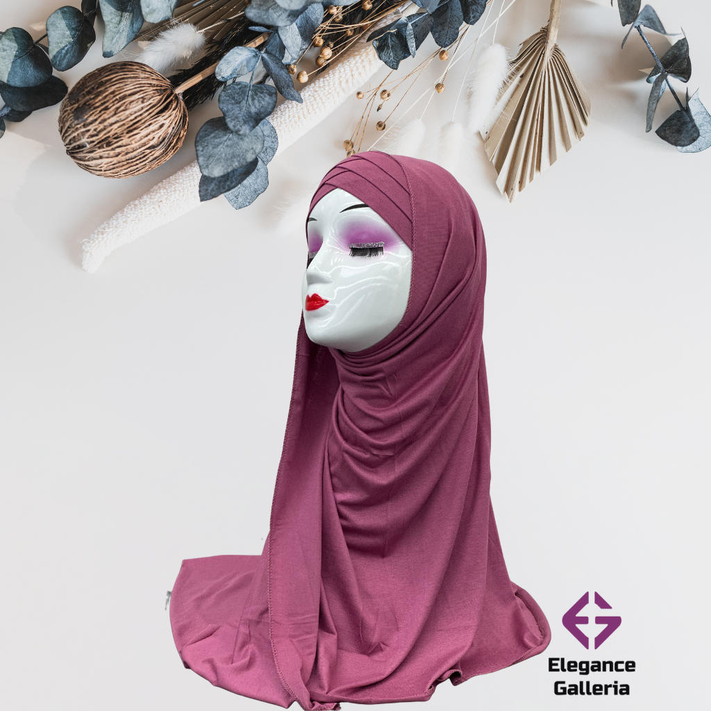 Embellished Layered Jersy Hijab