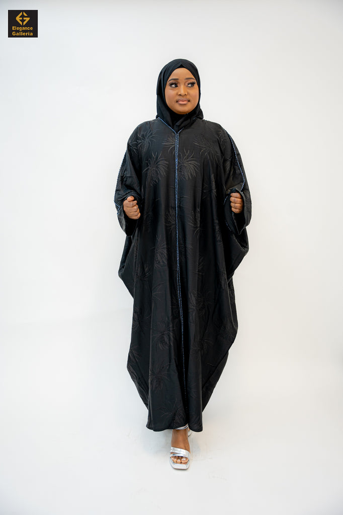 Elegant  Farasha Abaya with Beaded Detailing